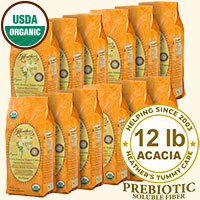 Tummy Fiber Acacia Senegal POUCH CASE (12 - 1lb pouches) Diarrhea & Constipation
