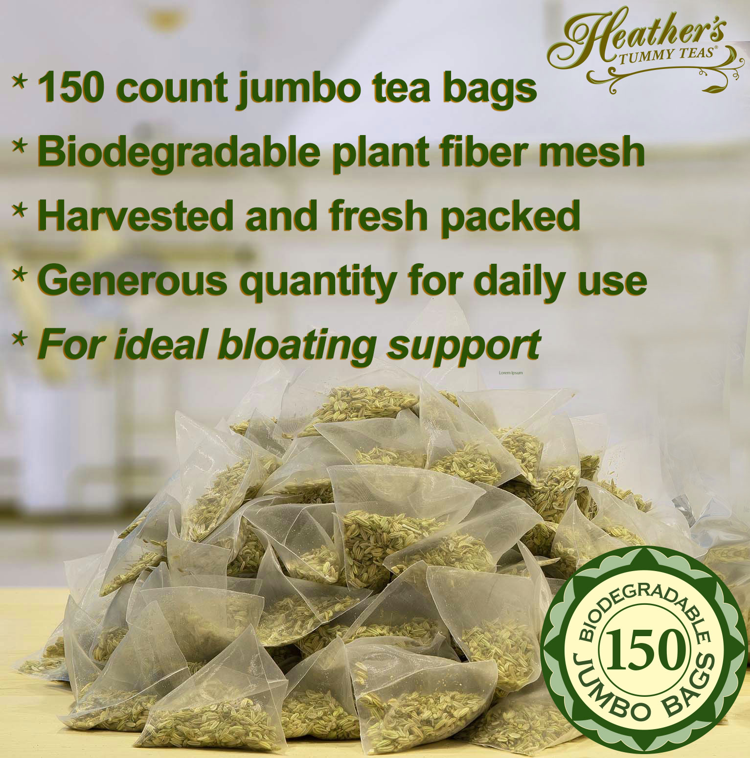 Fennel Tummy TEABAG 3 POUCHES Bulk Kit