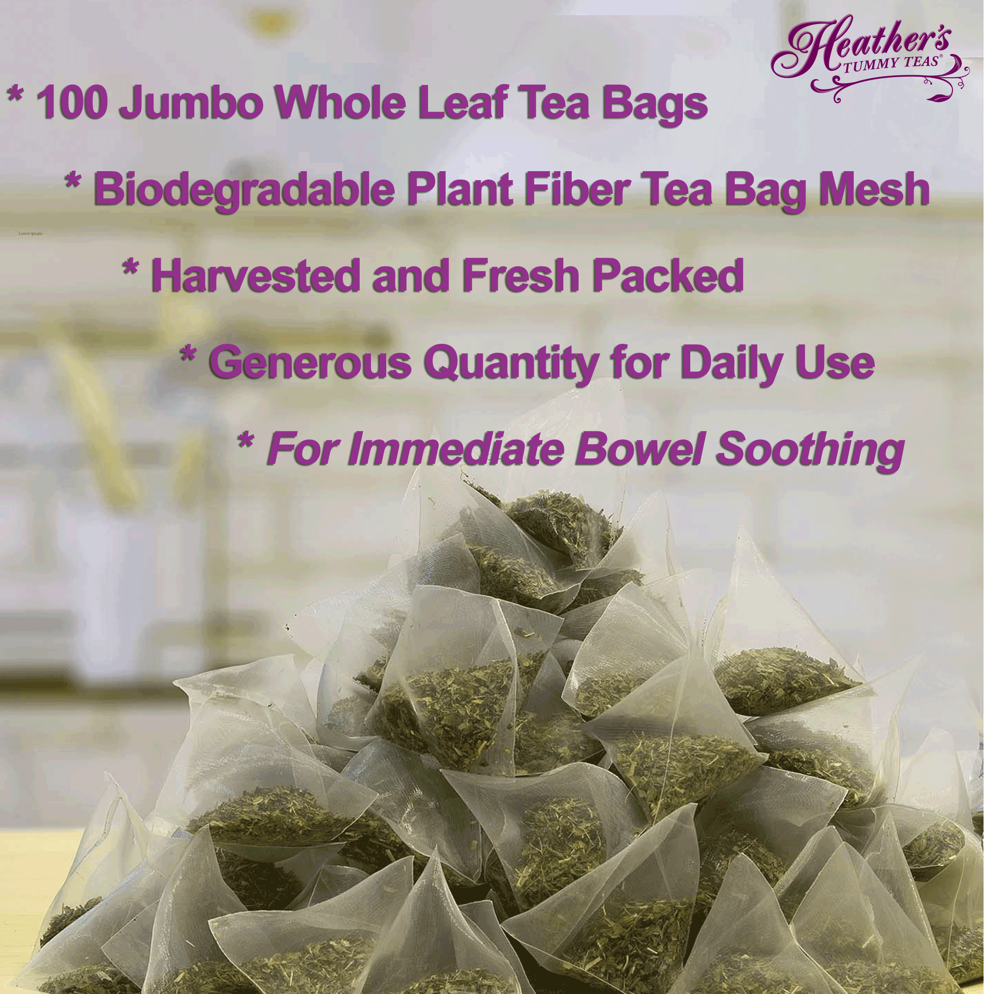 Peppermint Tummy TEABAG 3 POUCHES Bulk Kit